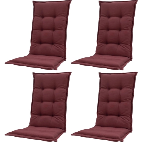 Madison lage rug panama bordeaux 105x50 - 4 stuks