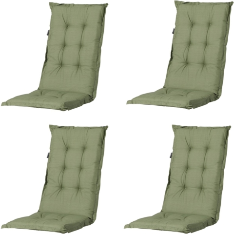 Madison kussen lage rug basic green 105x50 - 4 stuks