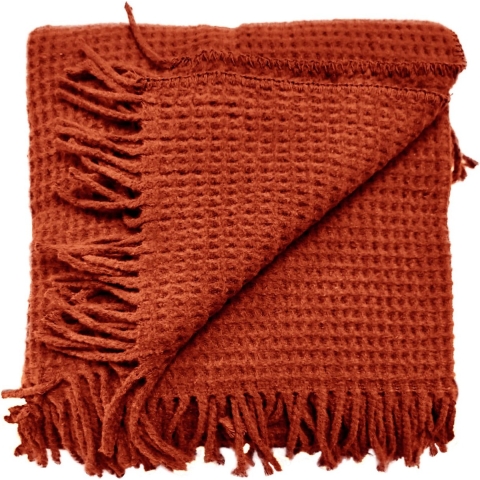 Unique Living plaid selien 150x200cm redwood