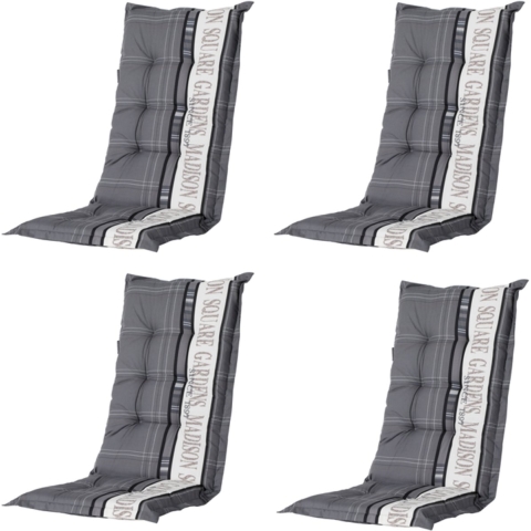 Madison kussen lage rug garden grey 105x50 - 4 stuks