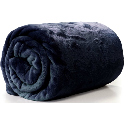 Unique Living | enzo plaid 130x180cm dark blue