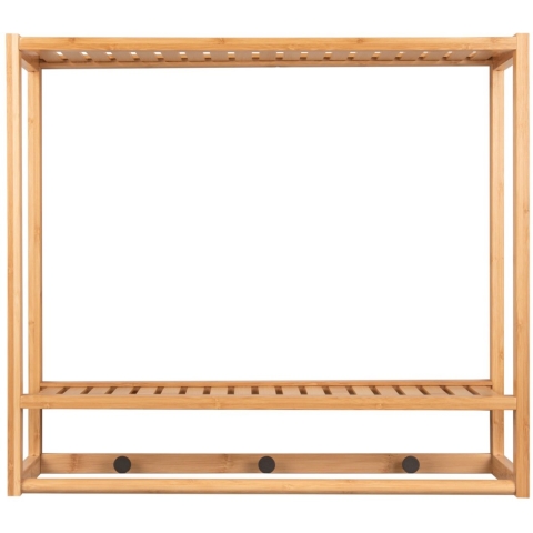 Leitmotiv wall coat rack sheer bamboo bamboe