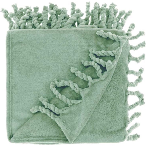 Unique Living plaid lieke 130x160cm surf blue