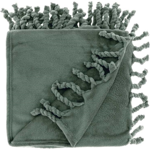 Unique Living plaid lieke 130x160cm laurel green