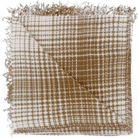 Unique Living plaid allon 130x180cm camel