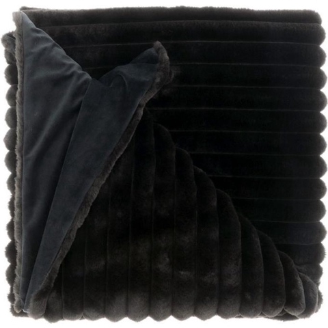 Unique Living | plaid peppe 150x200cm black