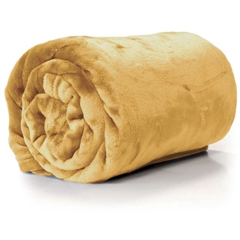 Unique Living enzo plaid 130x180cm yellow gold