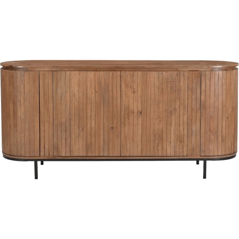 Livingfurn dressoir noor natural 170cm mangohout / gecoat staal