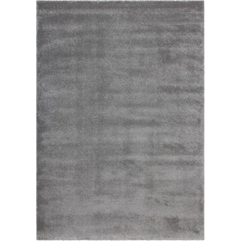 Muratap Velvet soft laagpolig effen vloerkleed fluweel zilver grijs- 120x170 cm