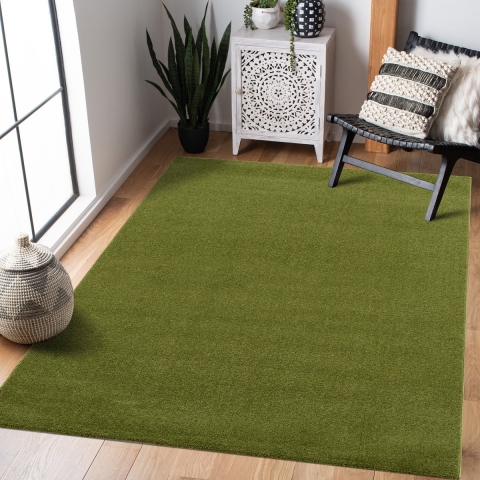 Muratap Uni effen laagpolig vloerkleed modern 80x150 cm