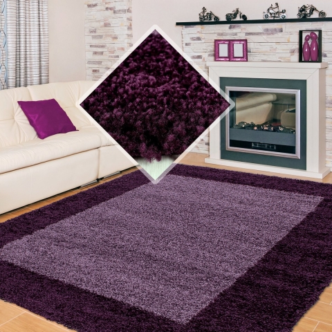 Muratap Basic shaggy kader vloerkleed hoogpolig- 200x290 cm