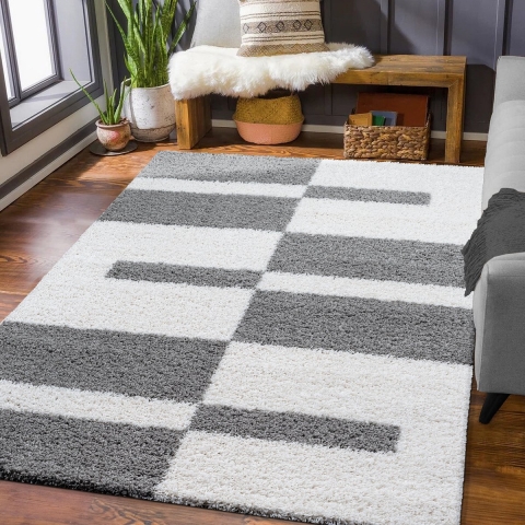 Muratap Milano gala hoogpolig vloerkleed modern licht creme- 160x230 cm