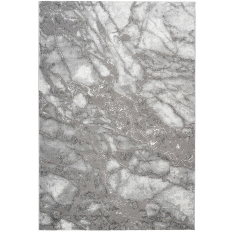 Muratap Fashion marmer laagpolig vloerkleed design tapijt grijs 80x300 cm