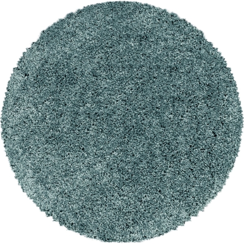 Muratap Monaco soft rond shaggy hoogpolig vloerkleed blauw / 80 cm rond