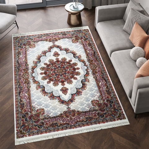 Muratap Isfahan oosters vloerkleed nain laagpolig klassiek vintage tapijt / multi- 250x350 cm