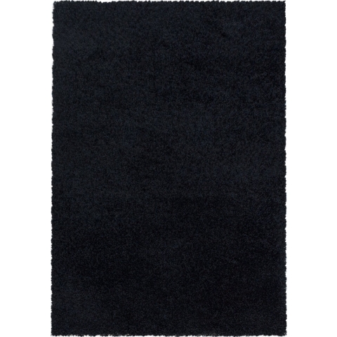 Muratap Monaco soft shaggy hoogpolig vloerkleed black- 60x110 cm