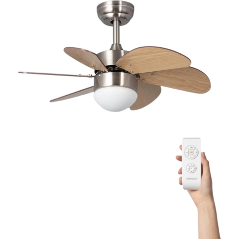 Ventiluxe Plafondventilator barend met verlichting Ø81cm 6 snelheden- afstandsbediening -