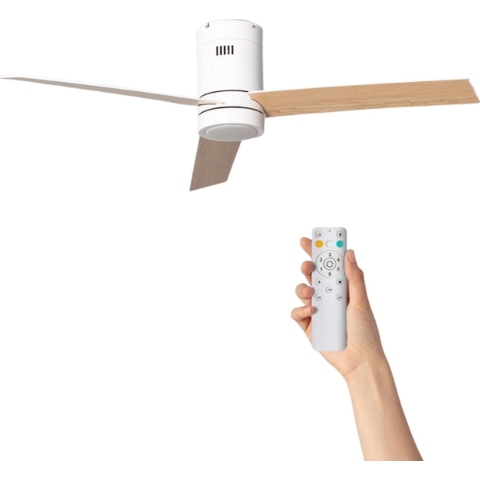 Ventiluxe Plafondventilator rafael met verlichting Ø132cm 6 snelheden- afstandsbediening -