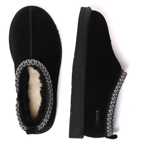 EVER AU Dames Leren Pantoffels - Wigeon