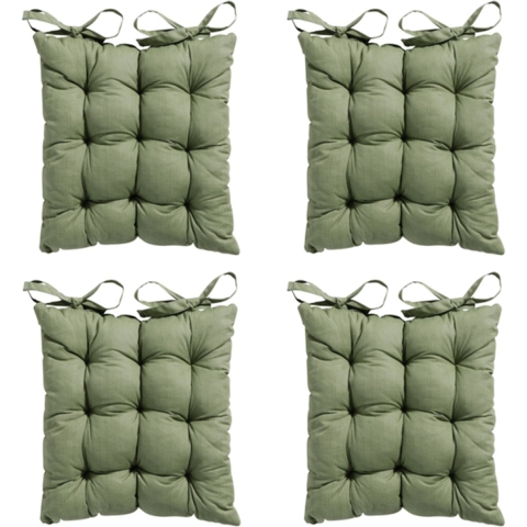 Madison Toscane kussen basic green 46x46 - 4 stuks
