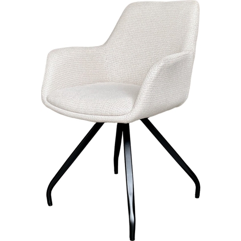 Livingfurn eetkamerstoel duke stof set van 2