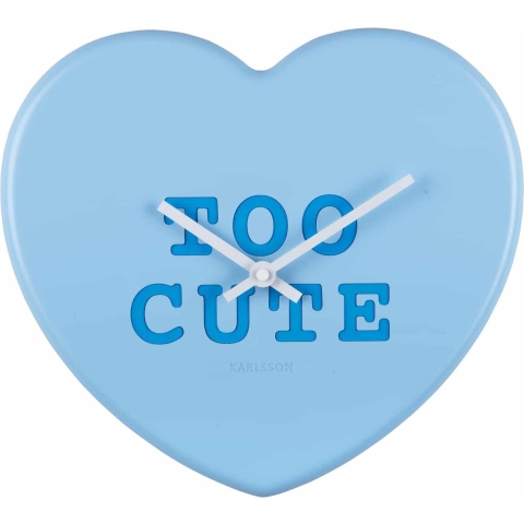 Karlsson wandklok heart candy zacht