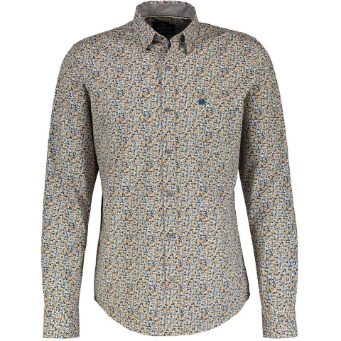 Lerros Heren overhemd 2481444 948 pumpkin orange