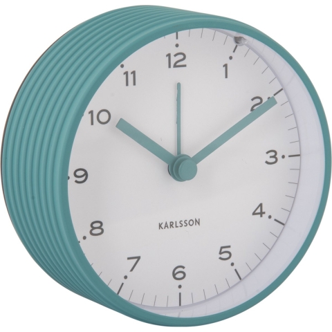 Karlsson wekker circus rings turquoise blue