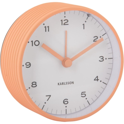 Karlsson wekker circus rings peach orange