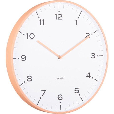 Karlsson wandklok circus rings peach orange- Ø40cm