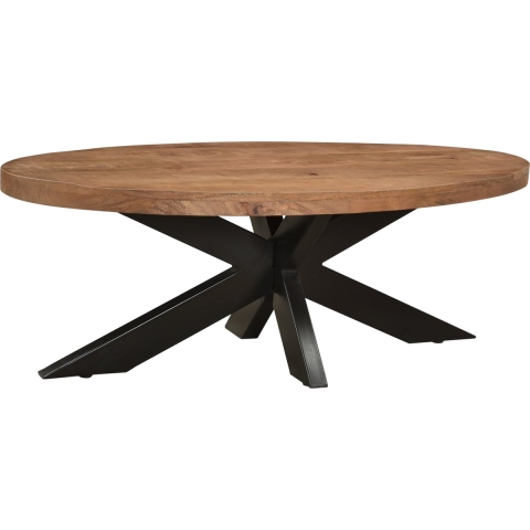 Livingfurn salontafel sturdy ovaal 70x130x45cm mangohout