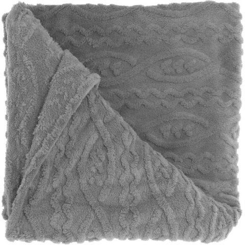 Unique Living plaid pleun dark grey -150x200cm