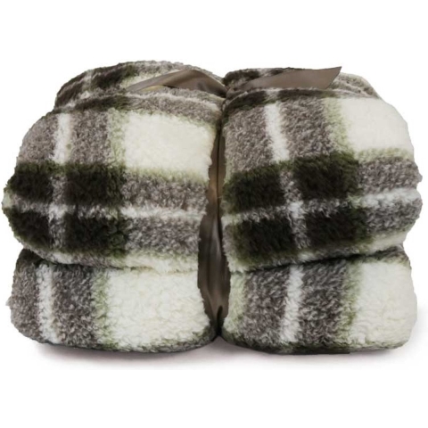 Unique Living plaid tris winter green -150x200cm