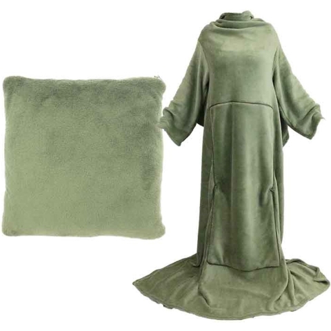 Unique Living plaid snuggle winter green -150x200cm