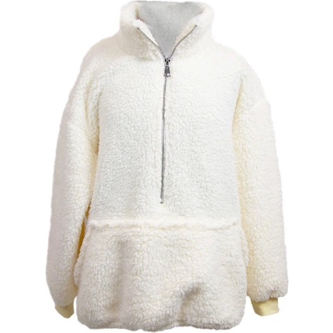 Unique Living hoodie willow dove white -60x67cm