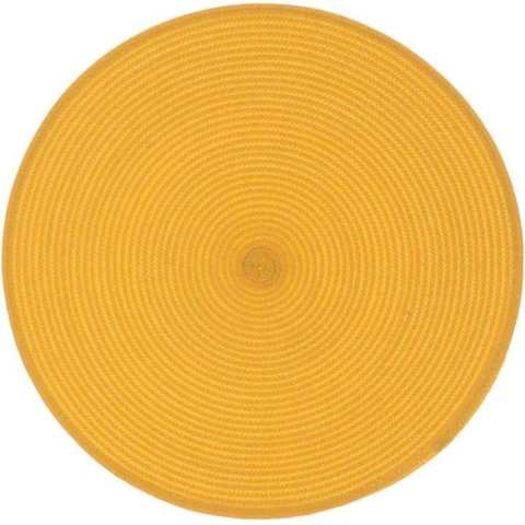 Unique Living placemat daisy rond rotan /oranje Ø 38cm