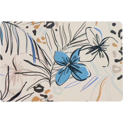 Unique Living placemat dessin 4 rechthoekig polyester -