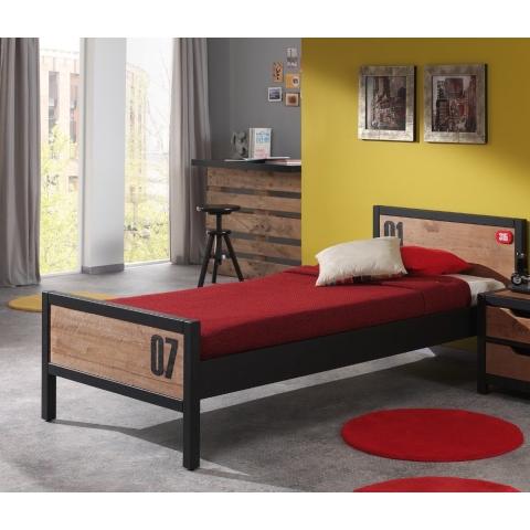 Lucevi alix bed 90x200cm bruin/ zwart