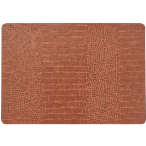Unique Living placemat bodil 30x43cm leather brown