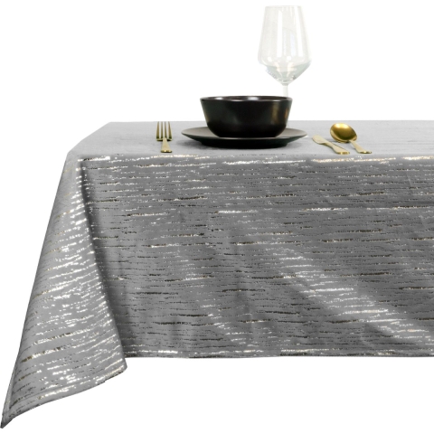 Unique Living | tafelkleed bobby 150x250cm dark grey