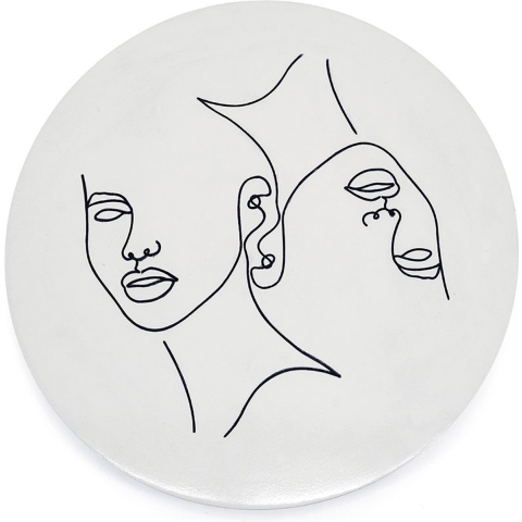 Furnilux wanddeco abstract klein clay 45 x 45 x 2 cm