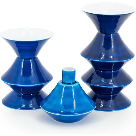 Furnilux Kaarsenhouder set van 3 yack - 10x10x19 cm