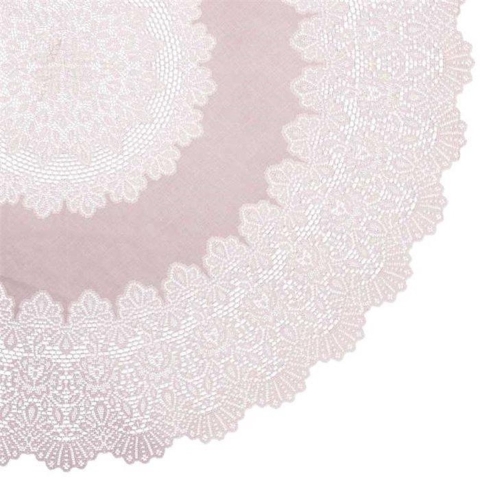 Unique Living | tafelkleed amira vinyl 180cm Ø oud