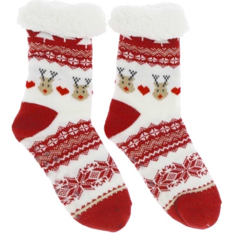 Unique Living kerstsok reindeer dessin 2