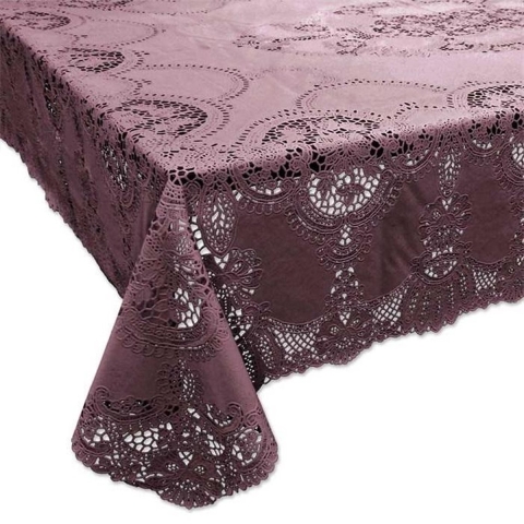 Unique Living | tafelkleed amira vinyl 137x180cm cassis