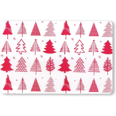 Unique Living placemat xmas tree 30x45cm red