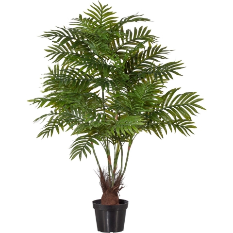 Kopu ® kunstplant arecapalm 110 cm 6 stammen zwarte pot nepplant