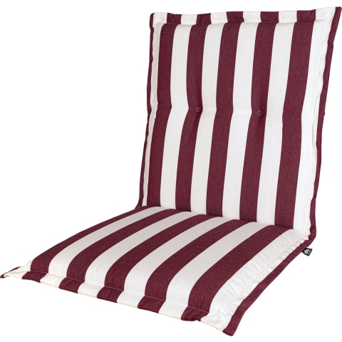 Kopu ® mila bordeaux comfortabel tuinkussen met lage rug /wit