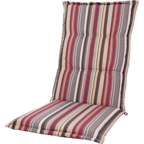Kopu ® glasgow multi grey comfortabel tuinkussen hoge rug rood/grijs