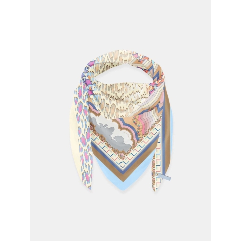 Mucho Gusto ® zijden sjaal st. tropez panter & vlinder